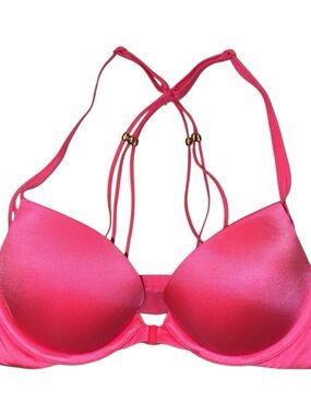 Victoria's Secret Bright Pink Strappy Push-Up Bra